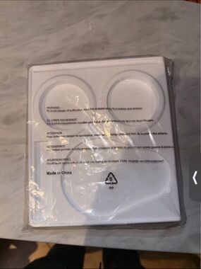 White Plastic Tray with Four Wells